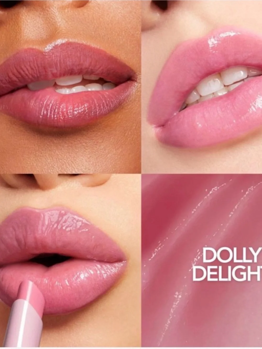 Buxom Pink Cream Lipstick — Soft Rose Pink Shade